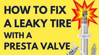 How To Fix A Leaky Tire Presta Valve Core [upl. by Markos]