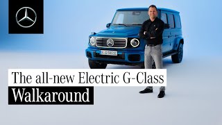 The allnew electric GClass  Walkaround [upl. by Sweatt698]