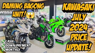 July 2024 Kawasaki Big Bike Price Update Maraming Bagong Unit😱 Langga Gail [upl. by Dowzall]