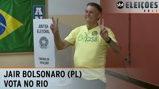 “Expectativa de vitória” afirma Bolsonaro PL após votar no Rio  Eleições 2022 [upl. by Amjan724]