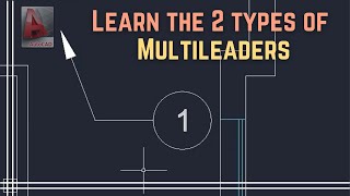 Autocad  Multileaders two different types explained [upl. by Madge]