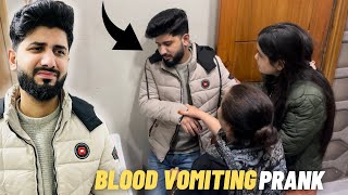 Fake Blood Vomiting😱Prank On Mom amp Sister Gone Extremely Wrong prank prankonmom views [upl. by Nailliw]