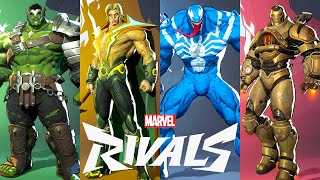 Marvel Rivals Beta  All Characters amp Skins Showcase 4K 60FPS [upl. by Laertnom]