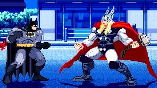 DARK KNIGHT VS THOR BLACK PANTHER DR FATE THE ATOM VERY HARD LEGENDARY BOSS FIGHT [upl. by Aikaj122]