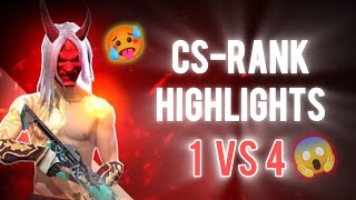 CSRANK HIGHLIGHTS 🥵  1 Vs 4 🔥 MUST WATCH 🕹️ [upl. by Yemiaj945]