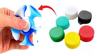 How to make Sonic SpinnerSpinner with bottle capsSpinning top kaise banaenHomemade Sonic Spinner [upl. by Shirberg]