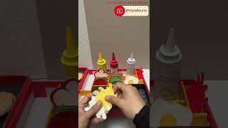 ASMR Video Burger paper shop diy diytoys papertoy squishypaper cardboardcraft papercraft [upl. by Akirdnwahs272]