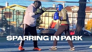 Sparring con Perico David y MCR en el Parke [upl. by Enomis]