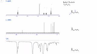 Organic Chemistry  Spectroscopy  Butyl Acetate [upl. by Thisbe]