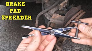 Resetting a Brake Caliper Piston  Pad Spreader Tool [upl. by Heloise422]