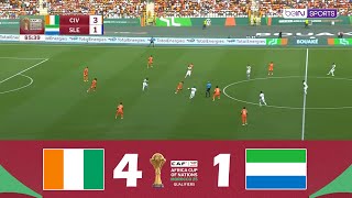 Côte dIvoire  Sierra Leone 41  Éliminatoires AFCON 2025  Résumé de Match [upl. by Sergius]