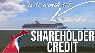 Carnival Cruise Shareholder Credit [upl. by Harry]