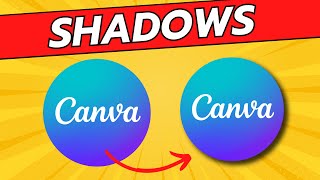 Creating Stunning Overlap Text Effect with Drop Shadow in Canva [upl. by Fergus]