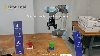 Augmented RealityAssisted UR5 Pick and Place with Microsoft HoloLens 2 [upl. by Esnahc]