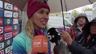 Katarzyna Niewiadoma  Interview at the finish  La Flèche Wallonne Féminine 2024 [upl. by Frederick]