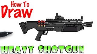 How to Draw the Heavy Shotgun  Fortnite [upl. by Kano]