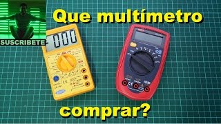 Que tester o multimetro recomiendo comprar para empezar [upl. by Nnair]