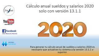 Cálculo Anual Sueldos y Salarios solo con versión 1311 o superior de Contpaqi Nominas [upl. by Katheryn]