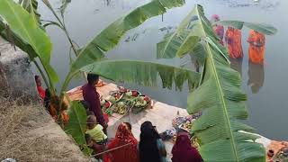 Highlight 000 – 414 from Chhath live from Asawer mandir Ghat At Dulardei River [upl. by Yenrab]