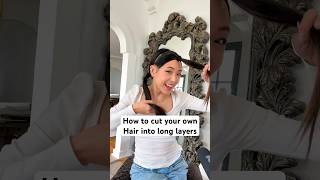 This DIY layered haircut was SO easy amp satisfying ✂️ [upl. by Nawaj197]