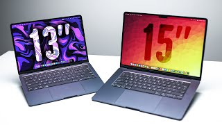 13quot vs 15quot M2 MacBook Air  ULTIMATE Comparison [upl. by Eamon]