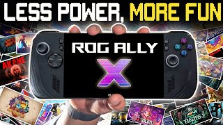 ROG Ally X  The BEST low Wattage Games [upl. by Artinek]