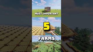 5 Best Farm To make in Minecraft Survival [upl. by Edobalo]