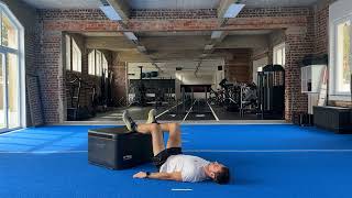 BOX SINGLE LEG GLUTE BRIDGE ISO HOLD [upl. by Dunston]