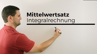 Mittelwertsatz der Integralrechnung Durchschnitt der YWerte  Mathe by Daniel Jung [upl. by Waly53]