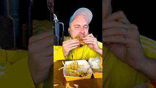 McDonalds Mukbang Burger Big Bites 🍔 asmrfood [upl. by Finzer]