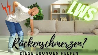 Kreuzschmerzen  diese Übungen helfen Rückenschmerzen LWS  akute Lumbalgie Lumboischialgie [upl. by Torrin]