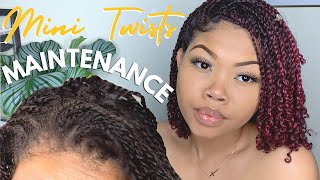 How To Maintain Mini Twist On Natural Hair  Keep Them FRESH amp Make Them Last LONGER [upl. by Ennaeed679]