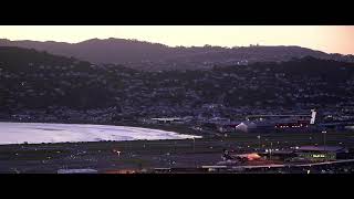 231012 Lyall Bay Wellington Airport Brooklyn wind turbine Lyall Bay Surf Cam Live [upl. by Enived331]