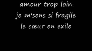 Images Le coeur en exil  lyrics [upl. by Aiza858]