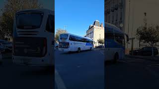 4K PETIT PASSAGE DUN BUS A LA GARE DE MONTLUÇON SNCF 03 [upl. by Aidua]