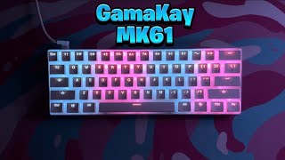 GamaKay MK61 Review Optical Yellow Switches  Fortnite ASMR [upl. by Goodrow835]