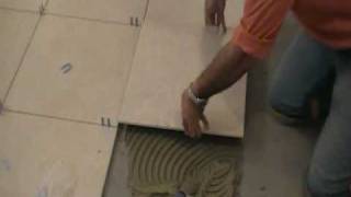 How to Install Porcelain Tiles or Ceramic Tiles 7 of 9 [upl. by Latrena]