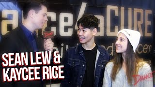 Sean Lew amp Kaycee Rice  iDance4aCURE interview 2019 [upl. by Omolhs]