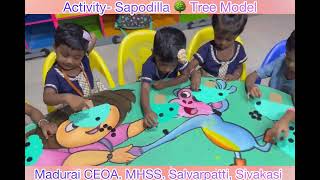 CEOA Sattur Beginners 🎉🎊Sapodilla 🌳Tree Model 🎉🎊Activity 🎉🎊 [upl. by Roeser]