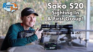 Getting the Sako S20 Hunter Sighted In  IMPRESSIVE RESULTS [upl. by Anoi547]