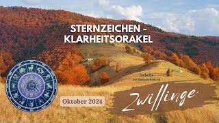 Zwillinge  Sternzeichen Oktober 2024  Eine Situation klärt sich  positive Entwicklung [upl. by Jc]