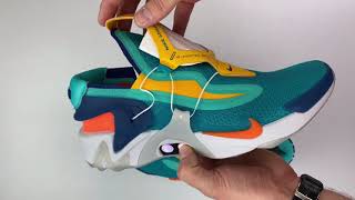 Nike Adapt Huarache ‘hyper jadetotal orange’  UNBOXING amp ON FEET  fashion shoes  2019 [upl. by Willard]