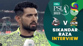 Sikandar Raza Interview  Lahore Qalandars vs Peshawar Zalmi  Match 33  HBL PSL 8  MI2T [upl. by Anyehs356]