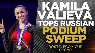 Kamila Valieva DOMINATES Russian sweep at Rostelecom Cup THAT FIGURE SKATING SHOW [upl. by Akinej]