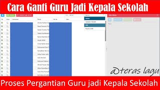 Cara  Peroses Ganti Guru jd Kepala Sekolah KS Pensiun di Dapodik 2023 [upl. by Vasiliki]