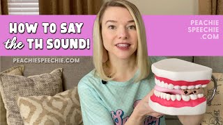 How to say the TH sound voiceless by Peachie Speechie [upl. by Sholem848]