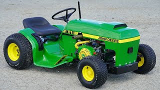 Homemade DOUBLE GX200cc Engine on JOHN DEERE Mower  PART 2 [upl. by Yerffeg]