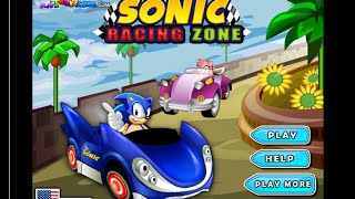 Sonic Games To Play Online  Sonic Racing Zone Game [upl. by Navinod]