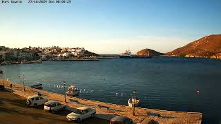 Port of Gavrio Timelapse Sunday 27 October 2024 [upl. by Anisirhc341]