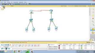 Como realizar una red con 2 router 2 switch y 4 terminales en cisco packet tracer [upl. by Bywoods]